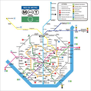 TOLEDO. Plano de metro (100x100 cm. / 50x50 cm.)